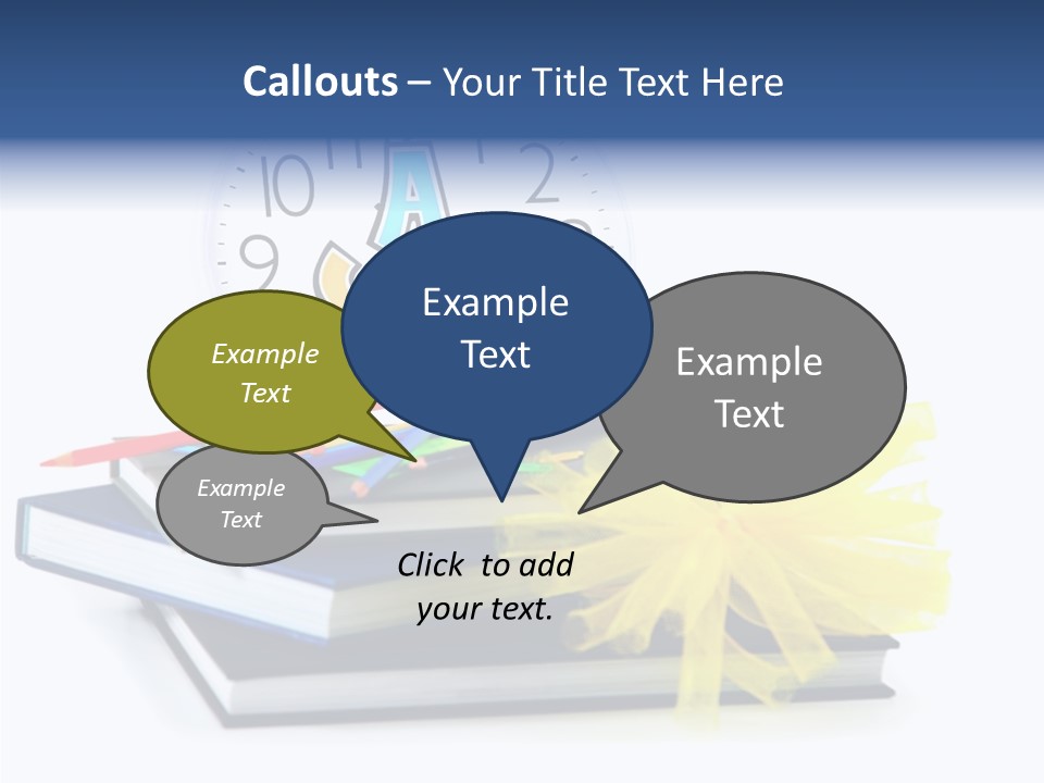 Isolated Pencil Teacher PowerPoint Template