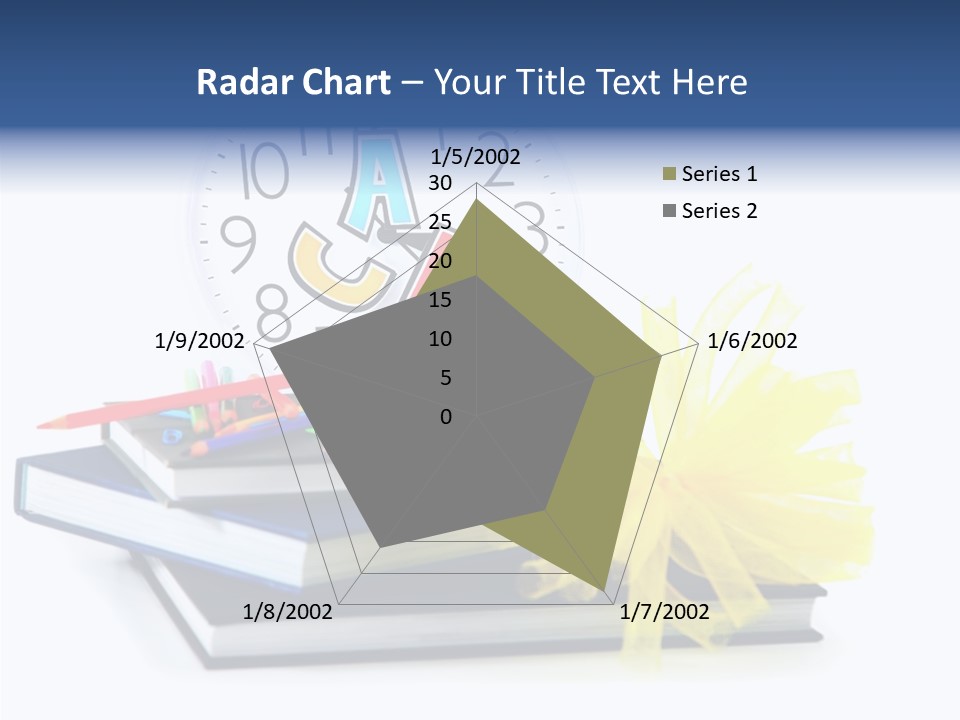 Isolated Pencil Teacher PowerPoint Template