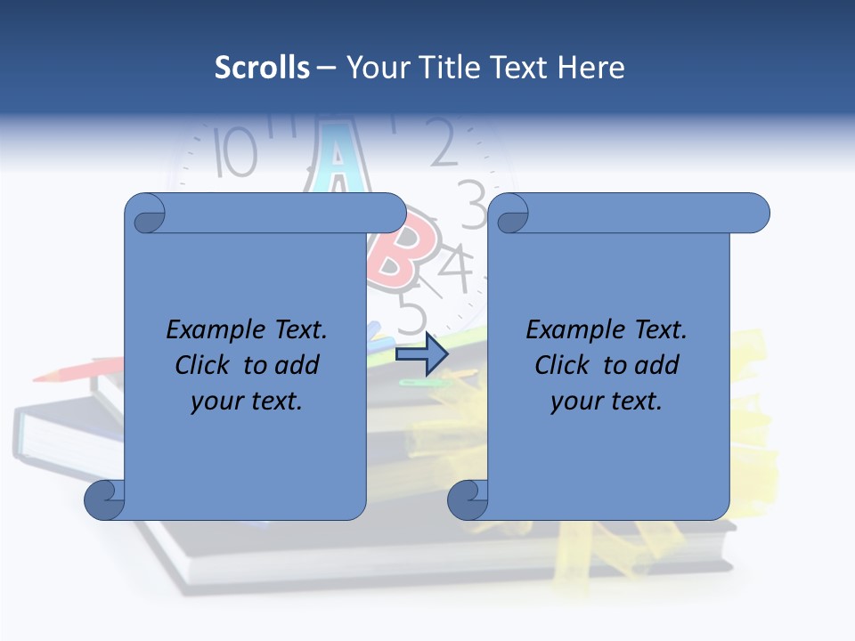 Isolated Pencil Teacher PowerPoint Template