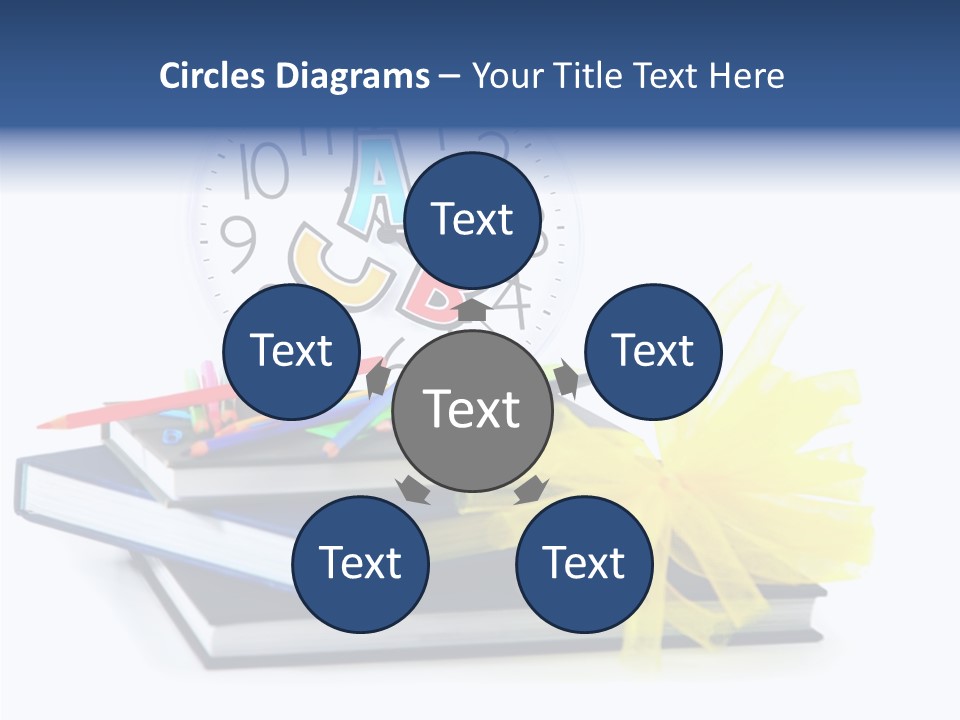 Isolated Pencil Teacher PowerPoint Template