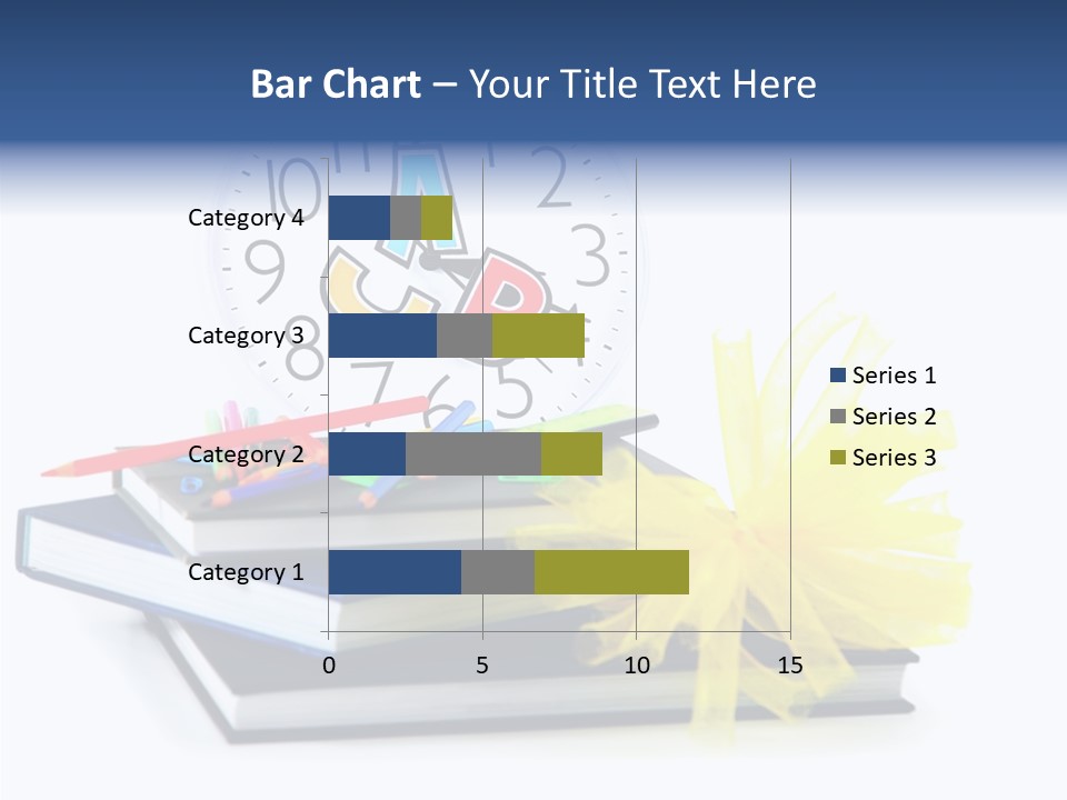 Isolated Pencil Teacher PowerPoint Template