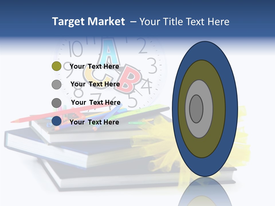 Isolated Pencil Teacher PowerPoint Template