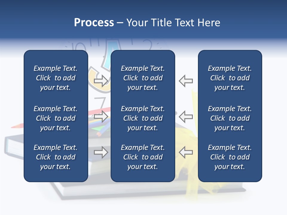 Isolated Pencil Teacher PowerPoint Template