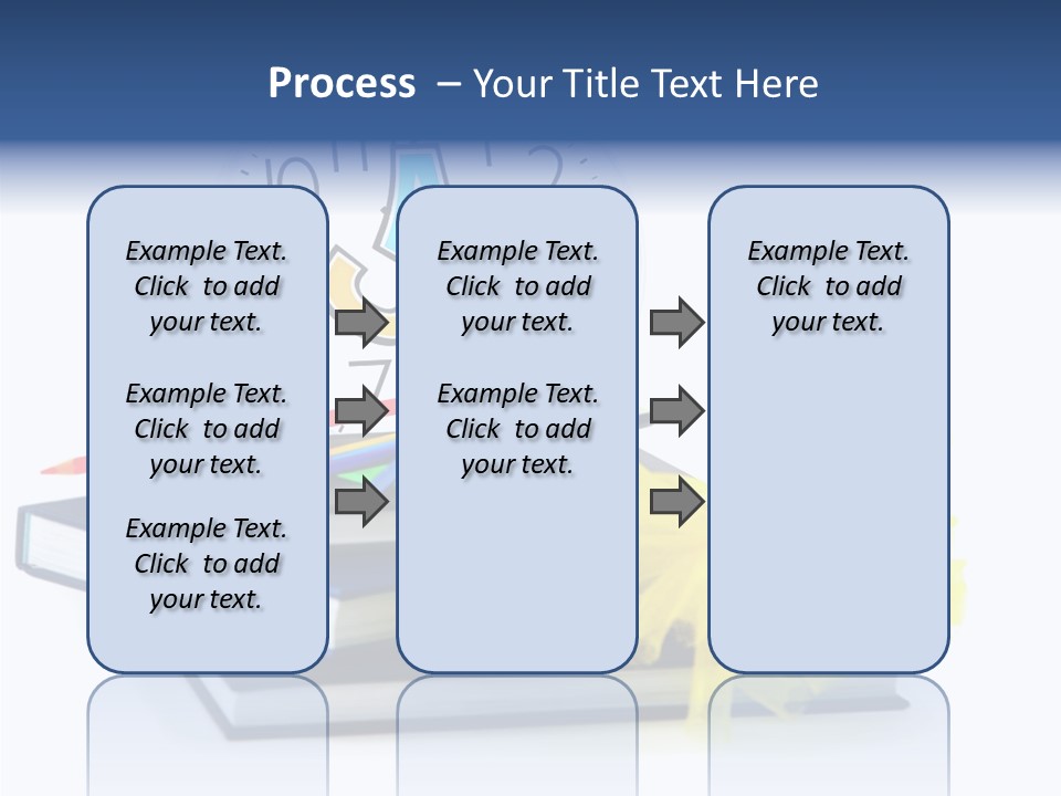 Isolated Pencil Teacher PowerPoint Template