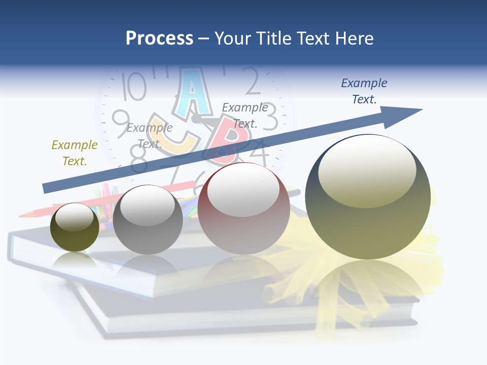 Isolated Pencil Teacher PowerPoint Template