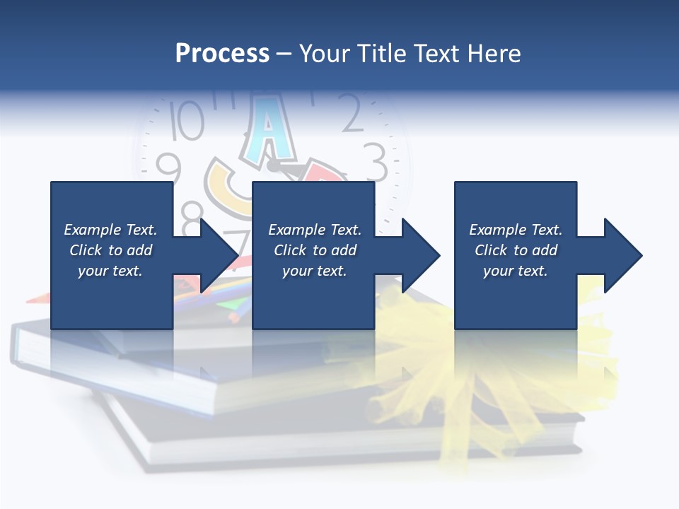 Isolated Pencil Teacher PowerPoint Template