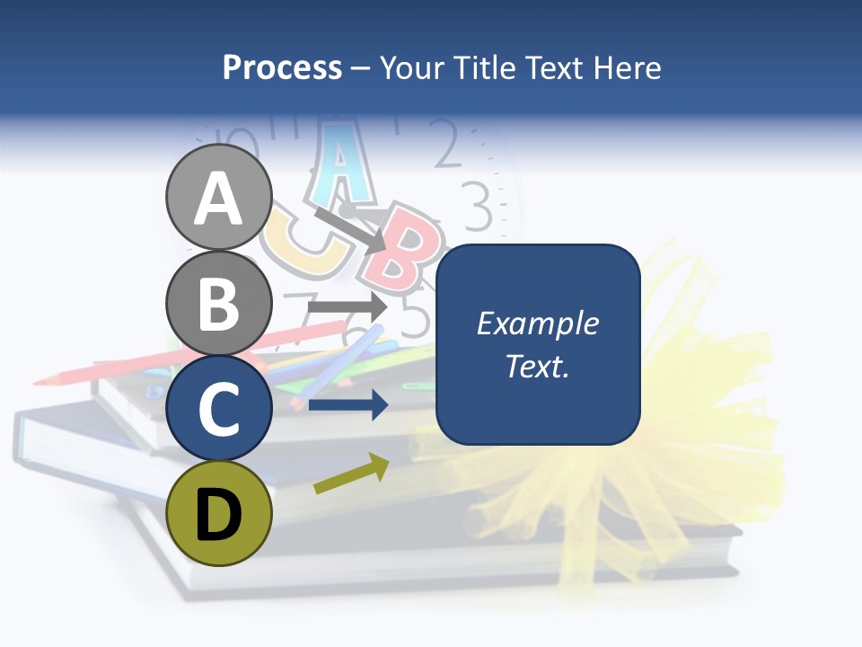 Isolated Pencil Teacher PowerPoint Template