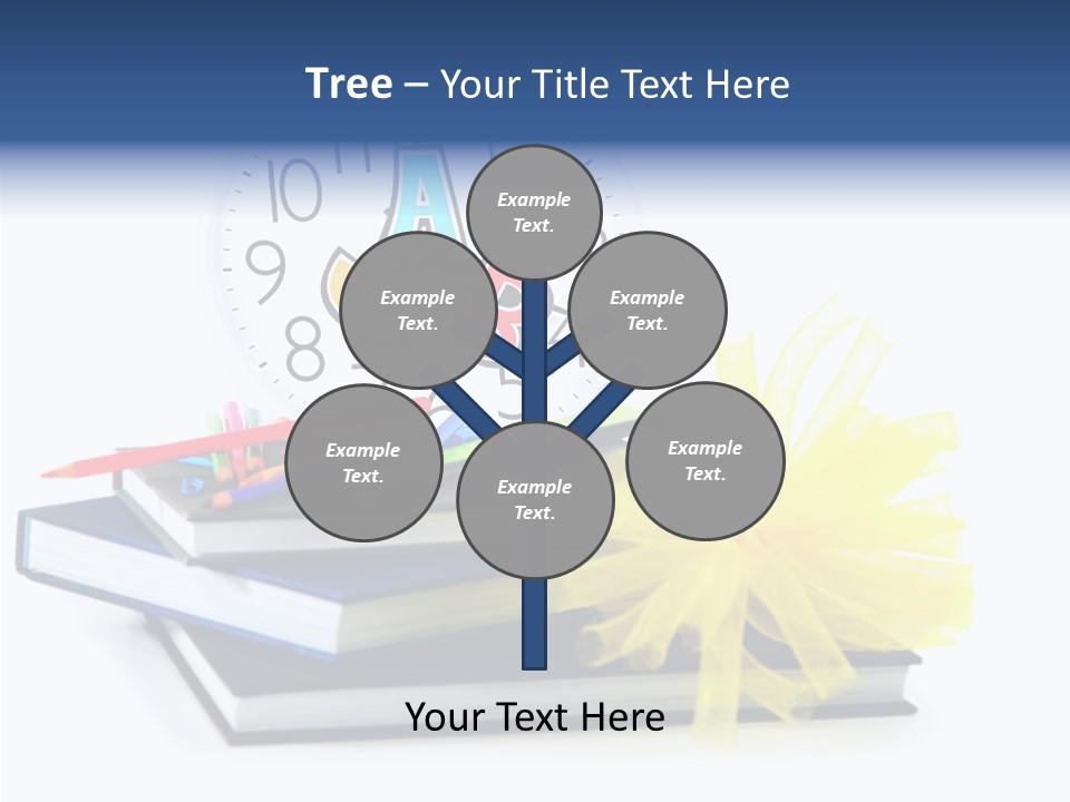 Isolated Pencil Teacher PowerPoint Template