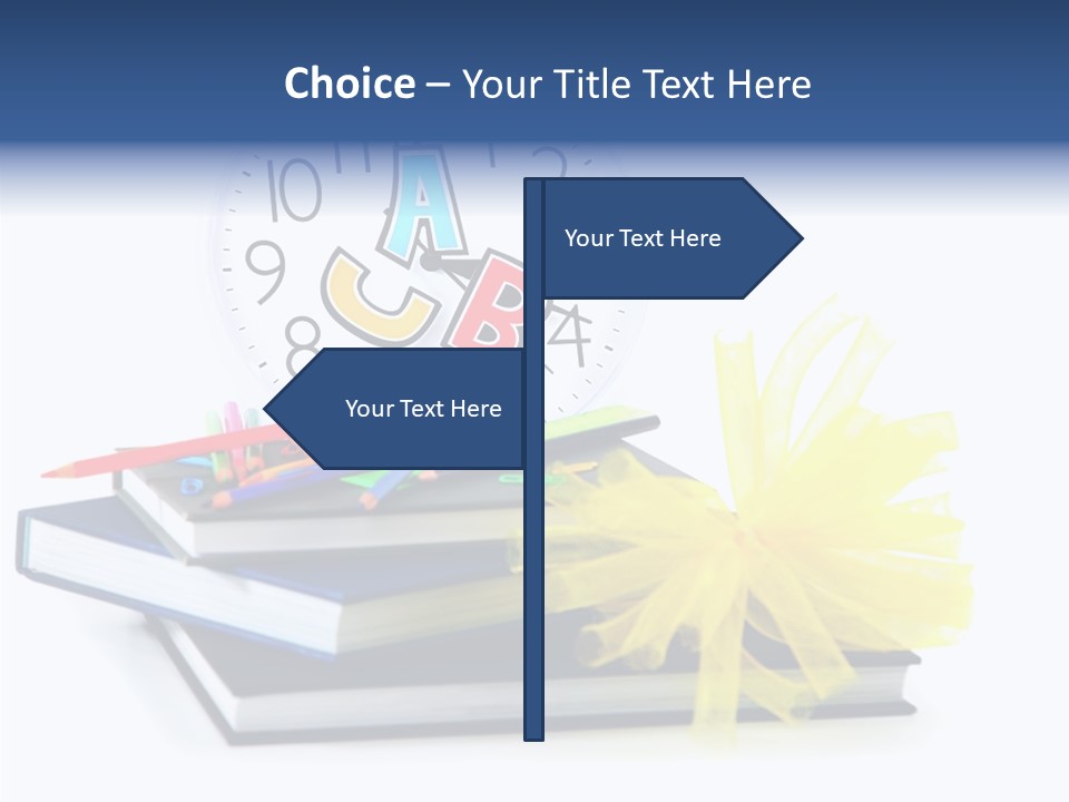 Isolated Pencil Teacher PowerPoint Template