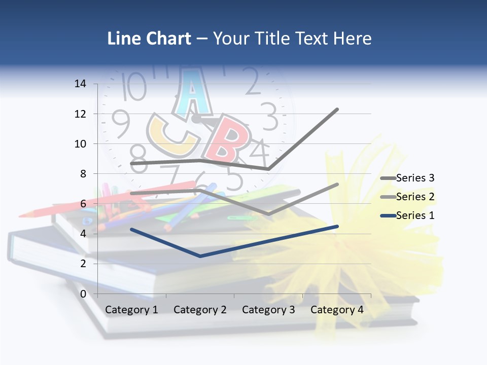 Isolated Pencil Teacher PowerPoint Template