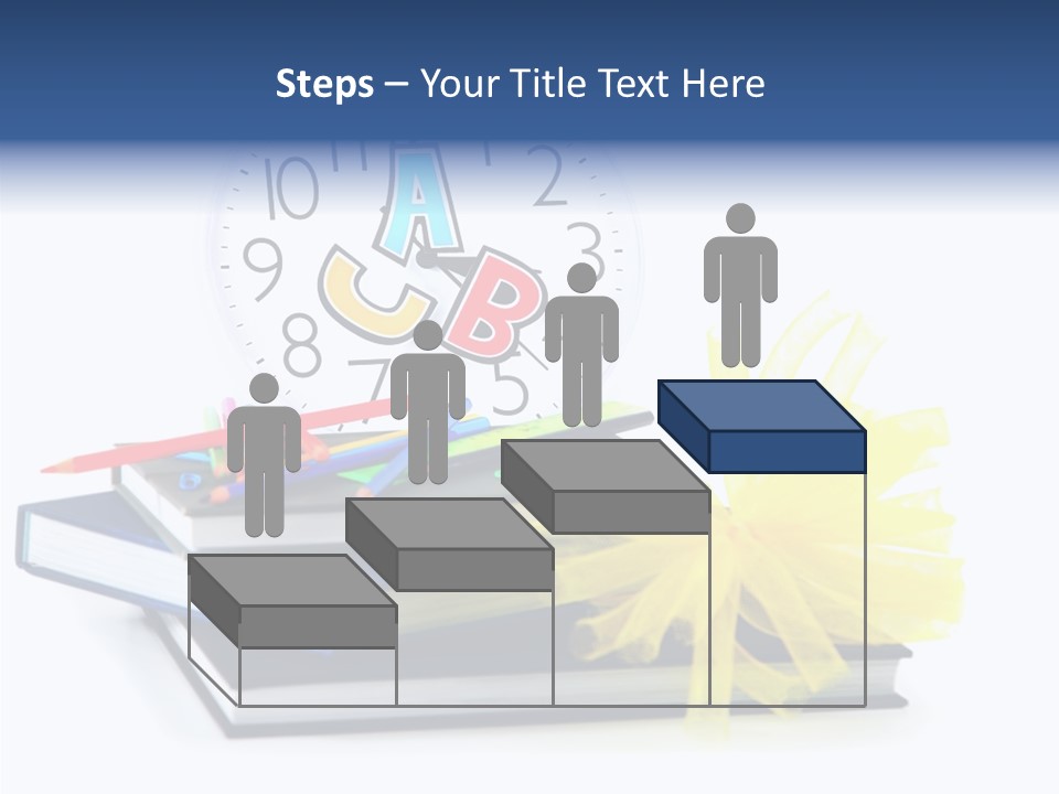 Isolated Pencil Teacher PowerPoint Template