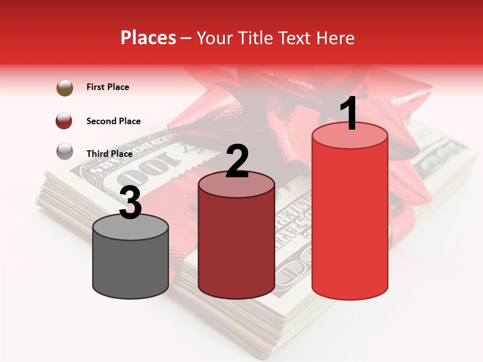 Christmas Bonus White PowerPoint Template