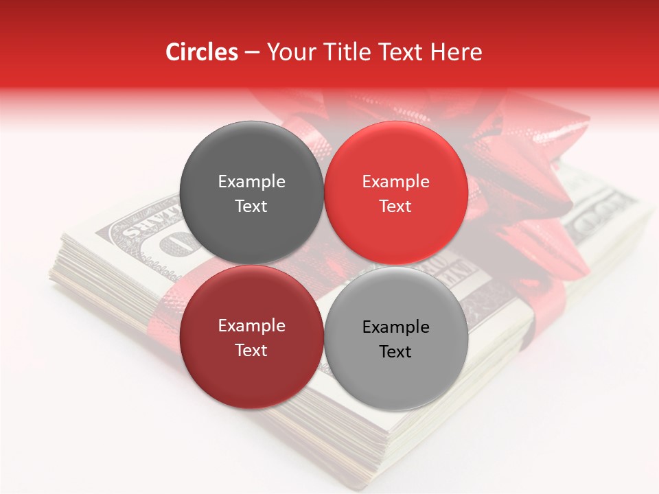 Christmas Bonus White PowerPoint Template