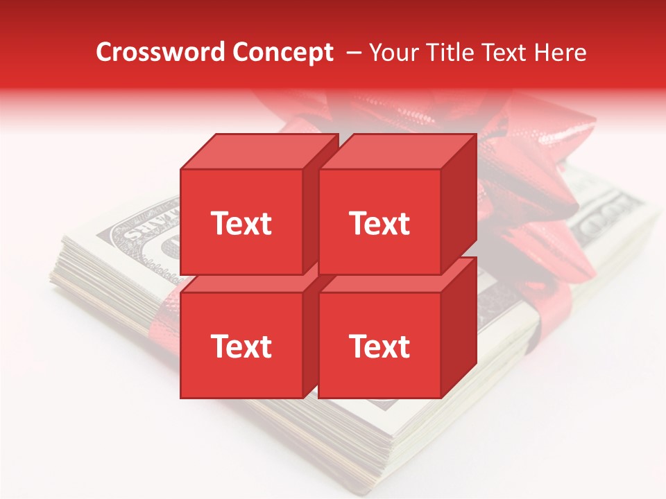 Christmas Bonus White PowerPoint Template