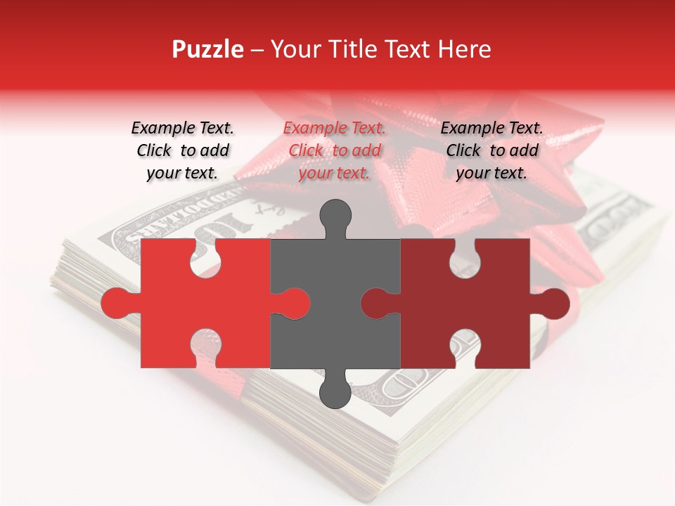 Christmas Bonus White PowerPoint Template