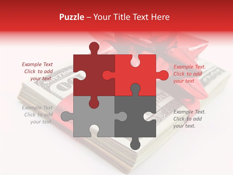 Christmas Bonus White PowerPoint Template