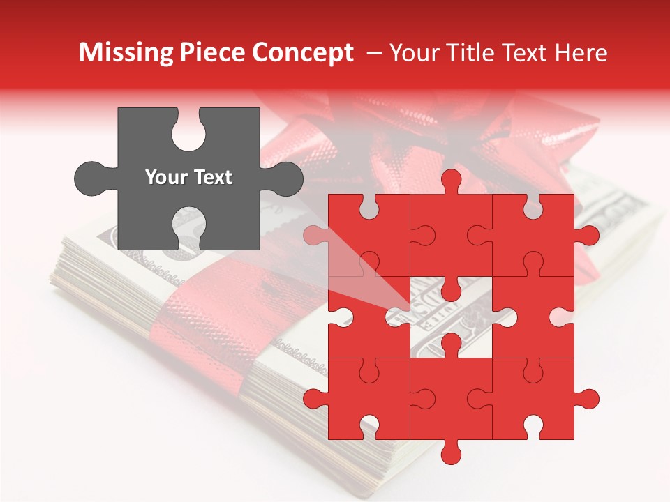 Christmas Bonus White PowerPoint Template