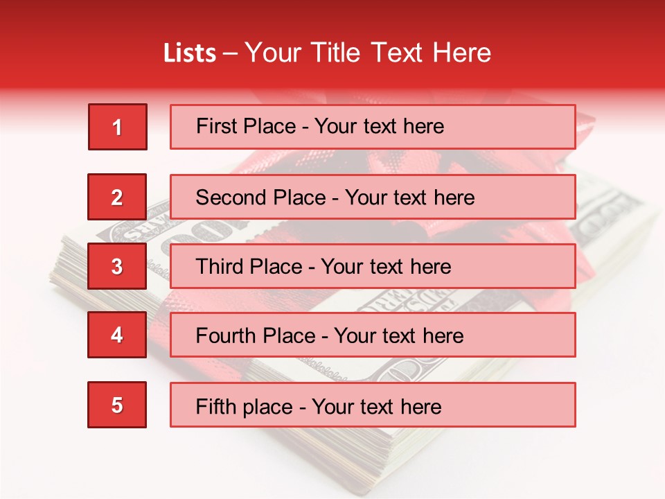 Christmas Bonus White PowerPoint Template