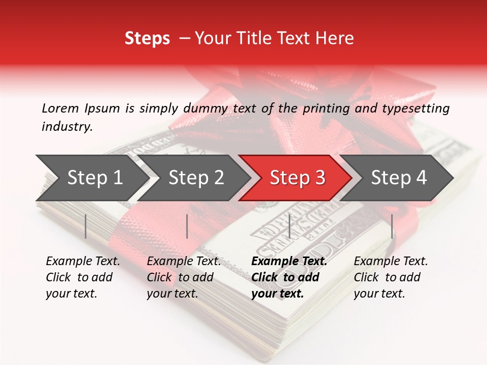Christmas Bonus White PowerPoint Template