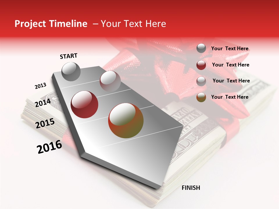 Christmas Bonus White PowerPoint Template