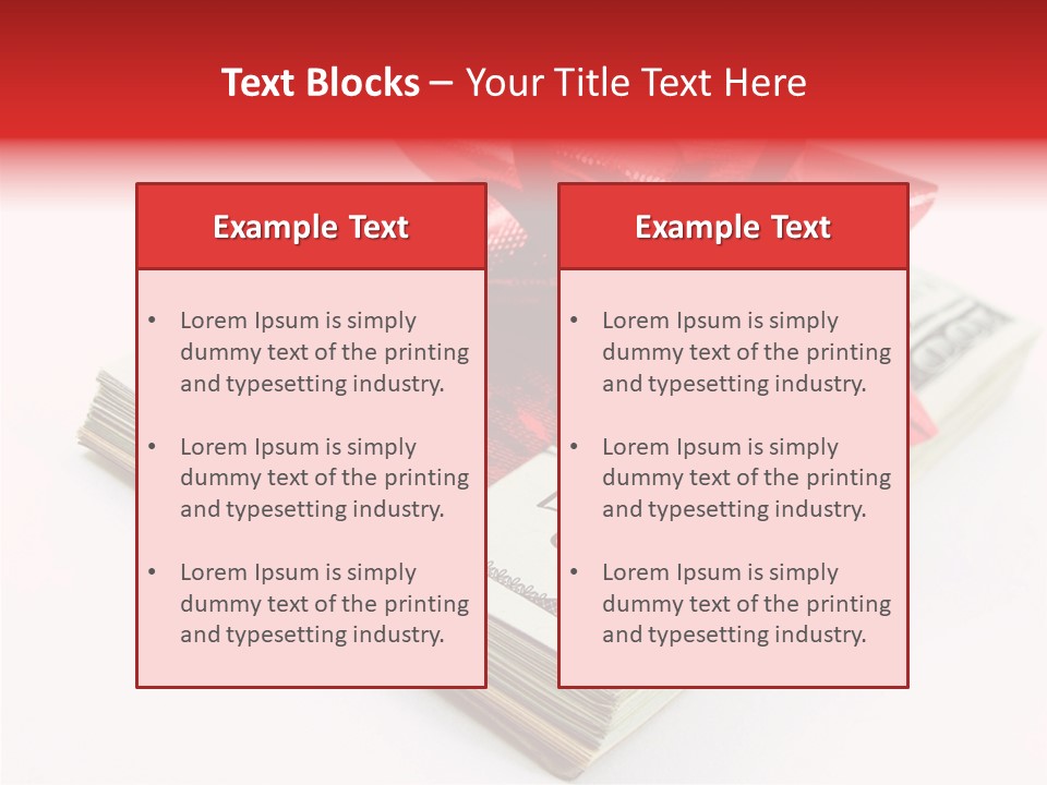 Christmas Bonus White PowerPoint Template