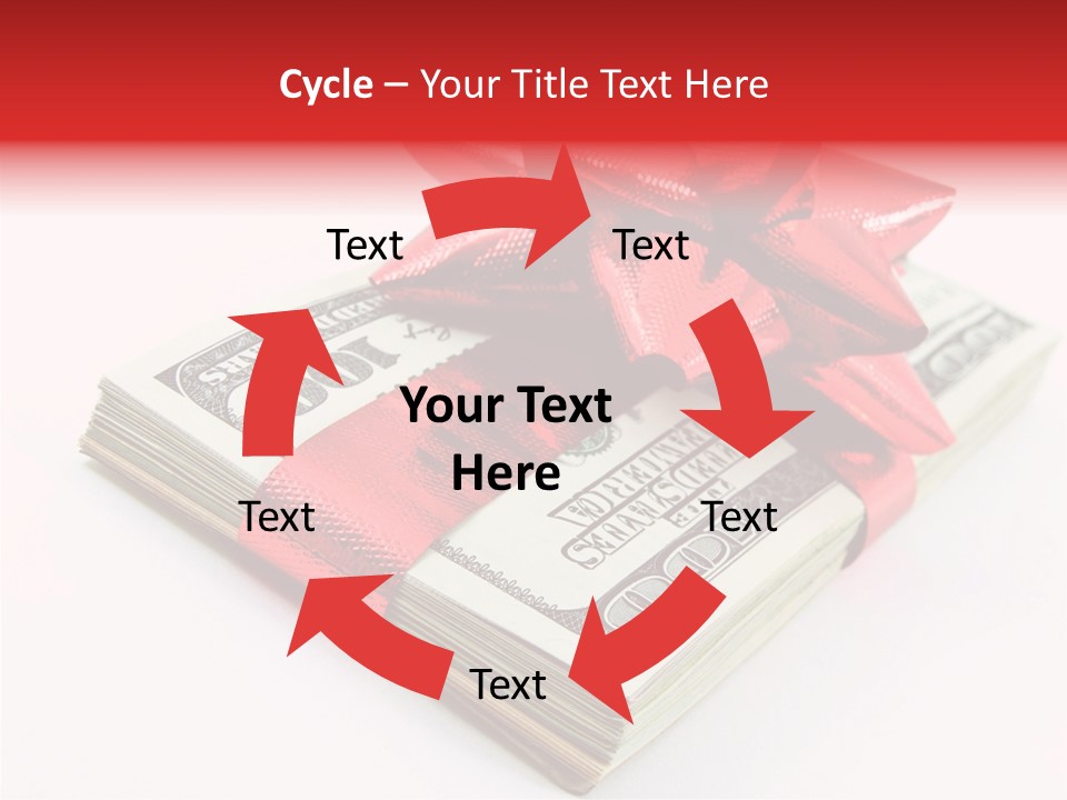 Christmas Bonus White PowerPoint Template