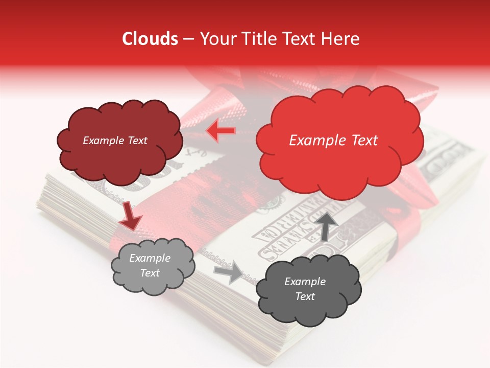 Christmas Bonus White PowerPoint Template