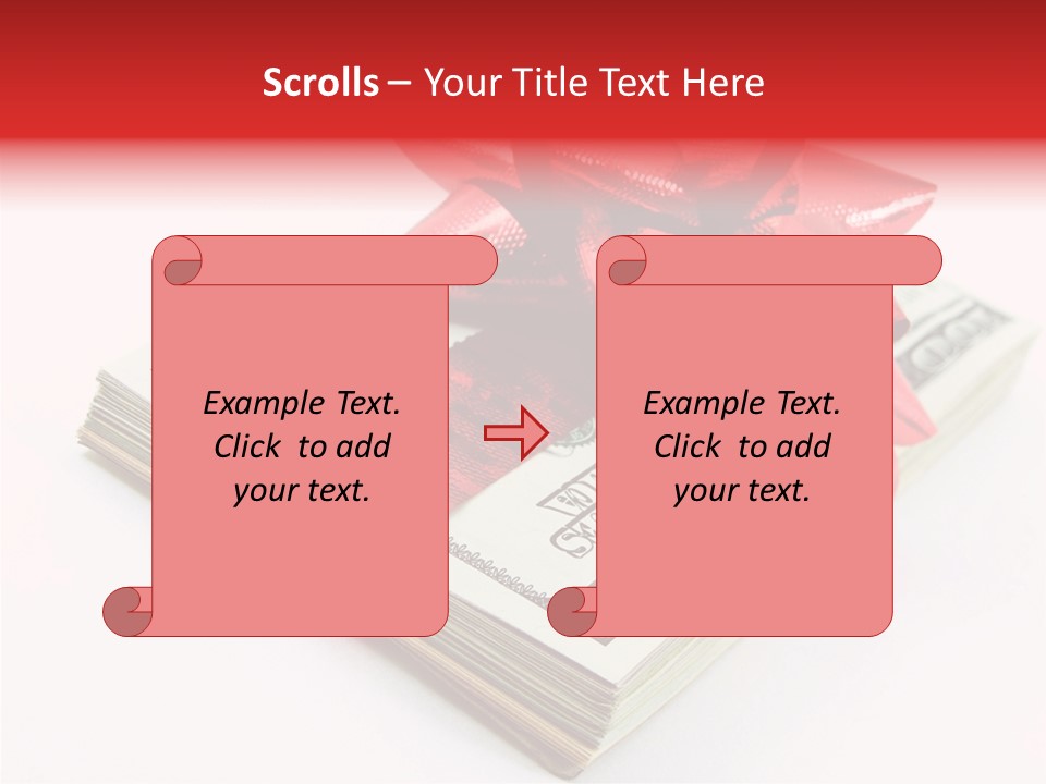 Christmas Bonus White PowerPoint Template