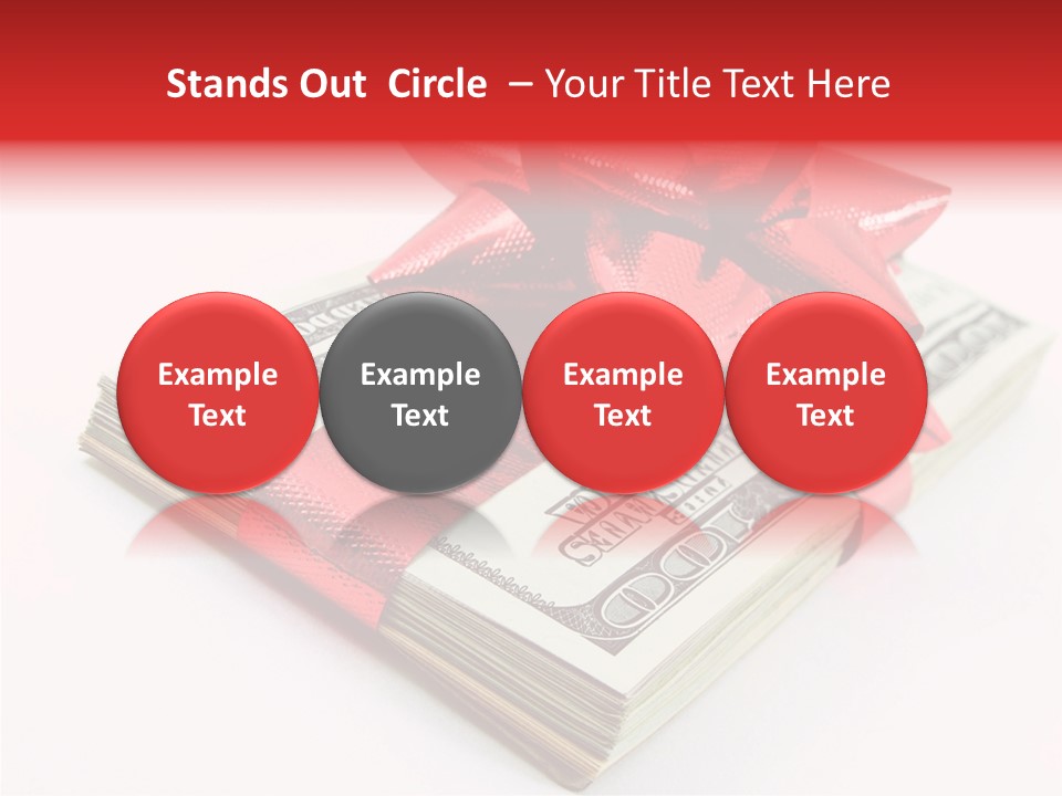 Christmas Bonus White PowerPoint Template