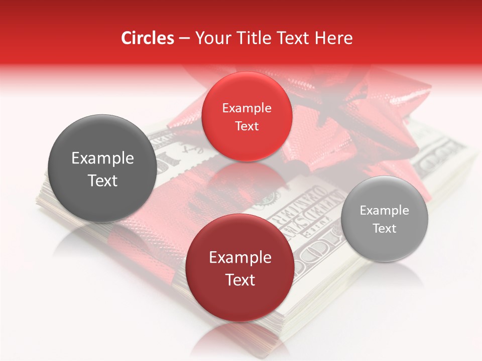 Christmas Bonus White PowerPoint Template