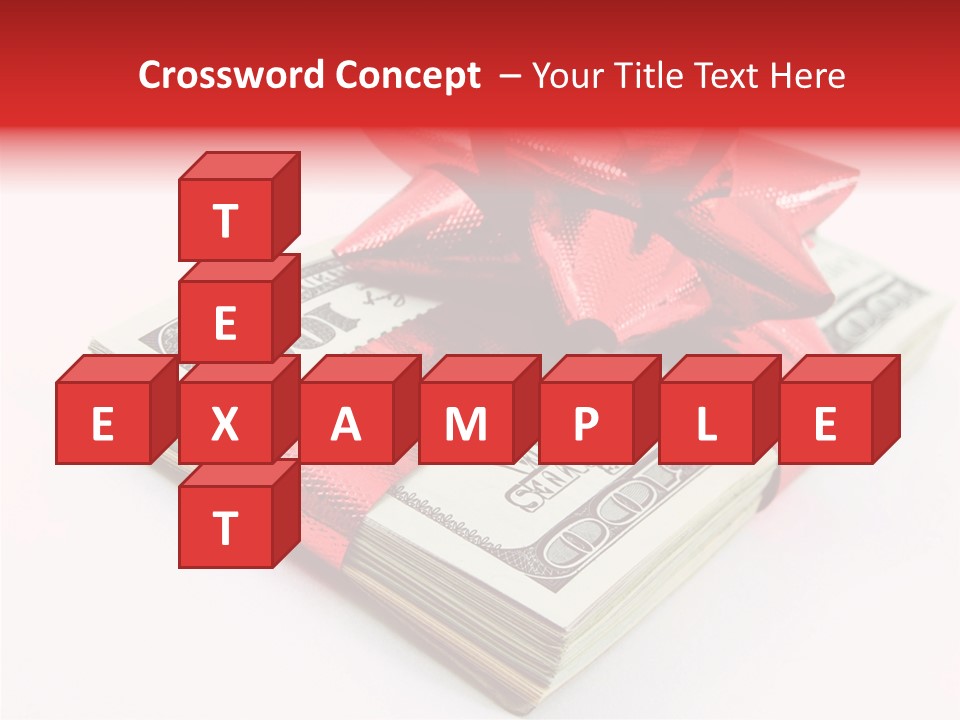 Christmas Bonus White PowerPoint Template