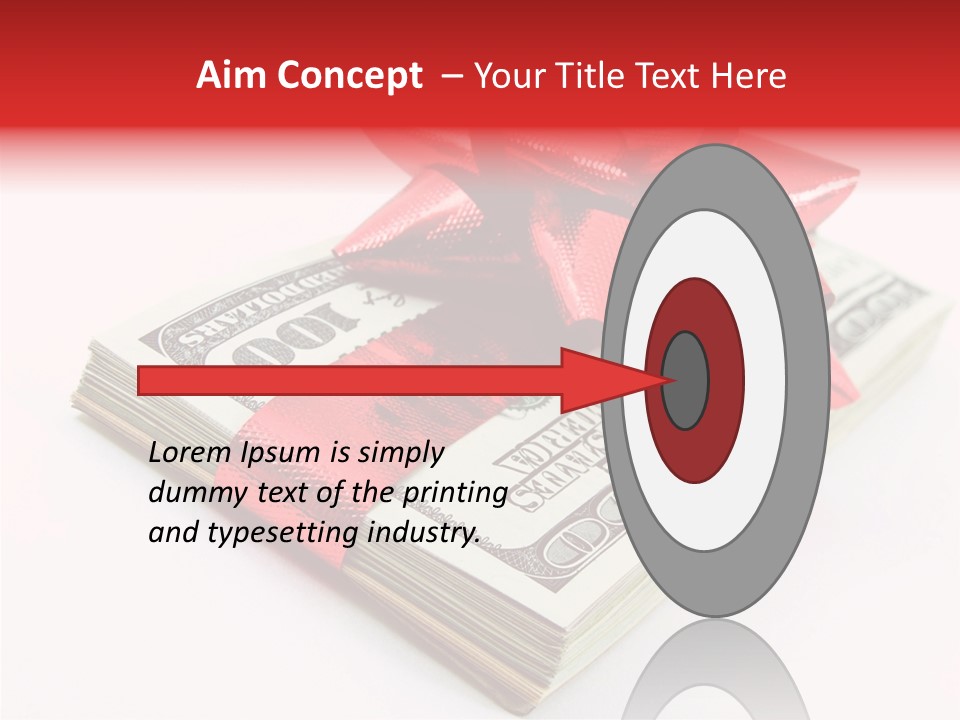 Christmas Bonus White PowerPoint Template