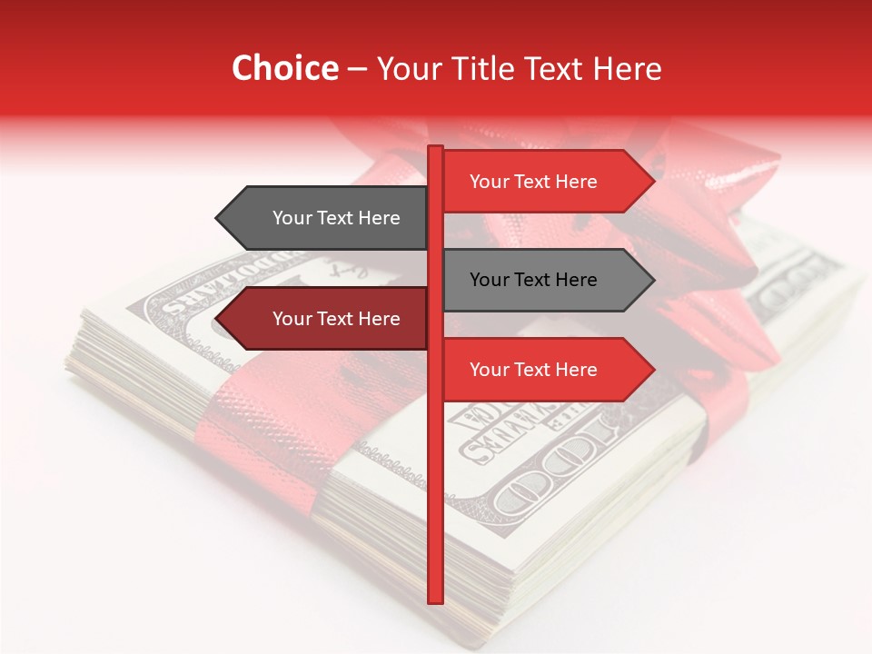 Christmas Bonus White PowerPoint Template
