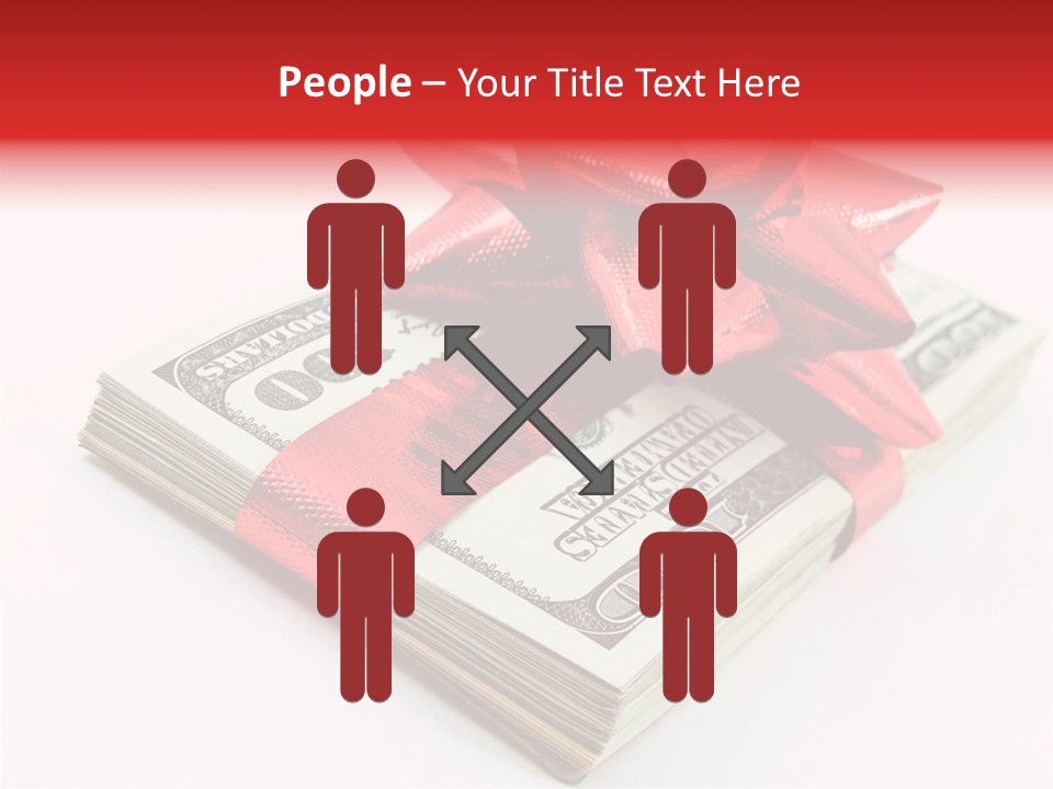 Christmas Bonus White PowerPoint Template