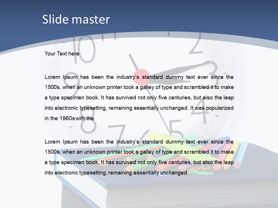 Pupil Classroom Time PowerPoint Template