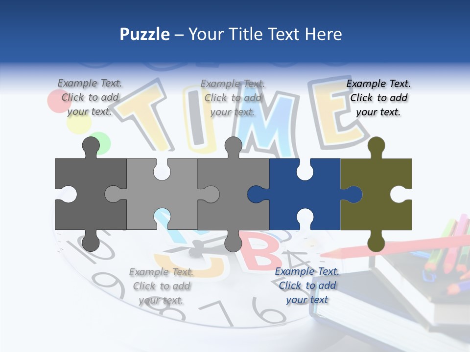 Educate Paper Clip Read PowerPoint Template