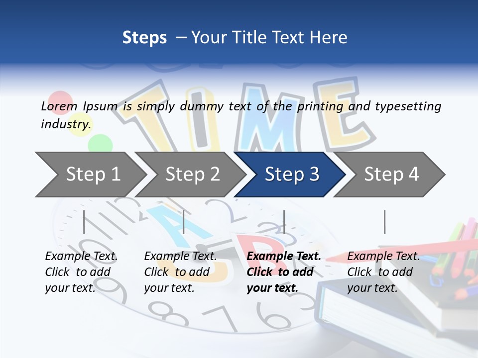 Educate Paper Clip Read PowerPoint Template