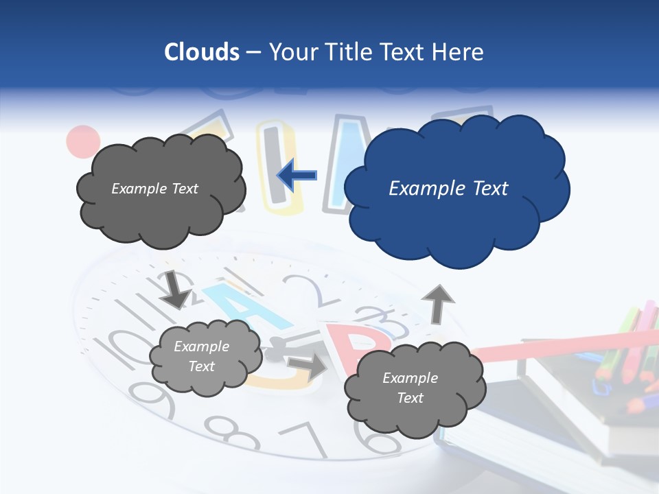 Educate Paper Clip Read PowerPoint Template