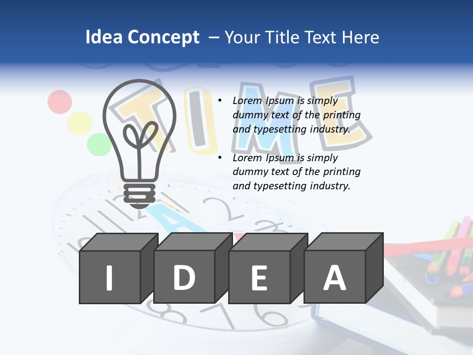 Educate Paper Clip Read PowerPoint Template