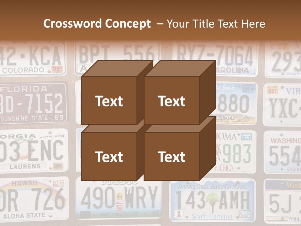 Colorado Transportation Headlight PowerPoint Template