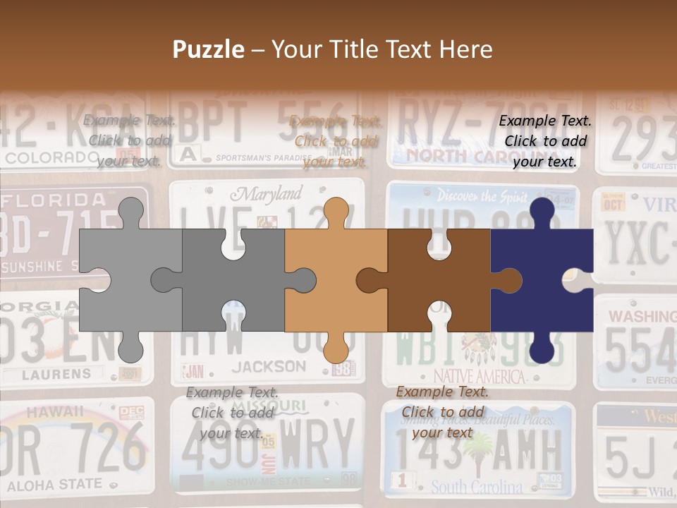 Colorado Transportation Headlight PowerPoint Template