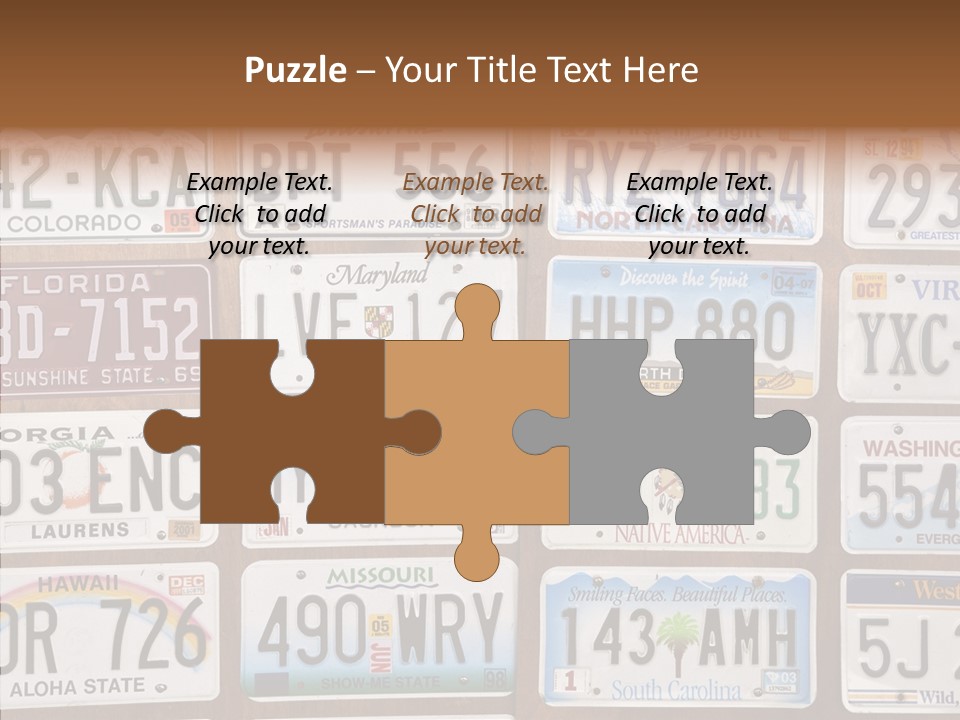 Colorado Transportation Headlight PowerPoint Template