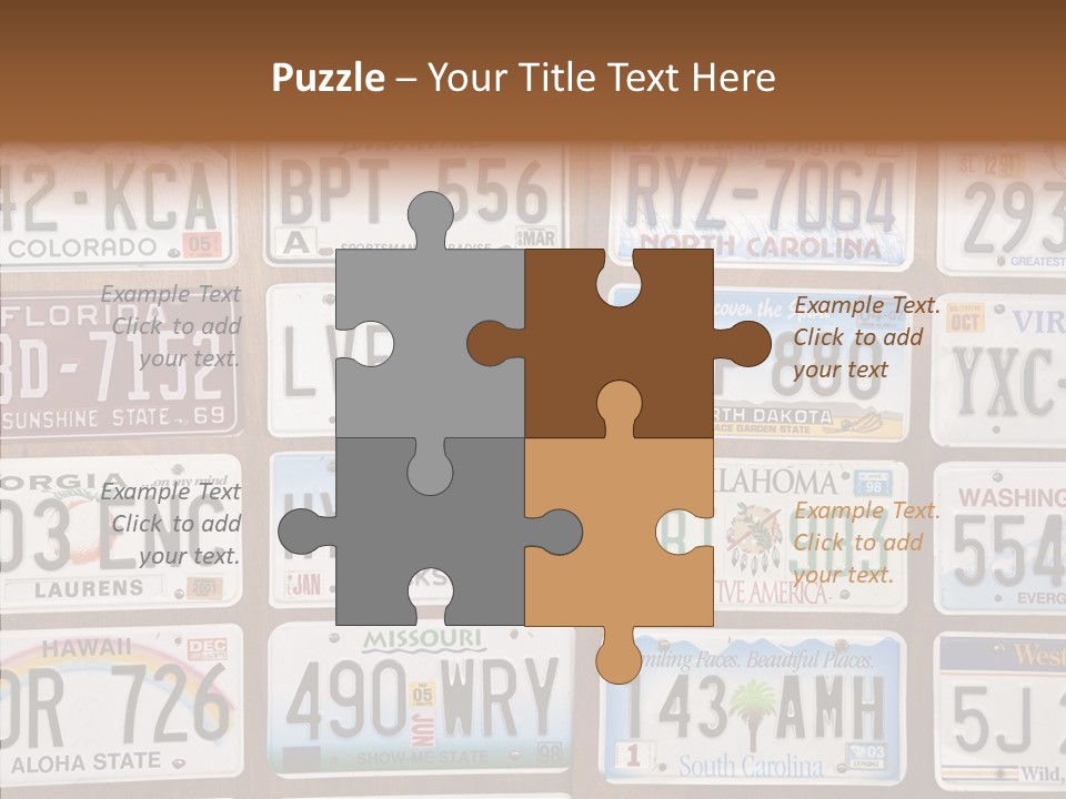 Colorado Transportation Headlight PowerPoint Template