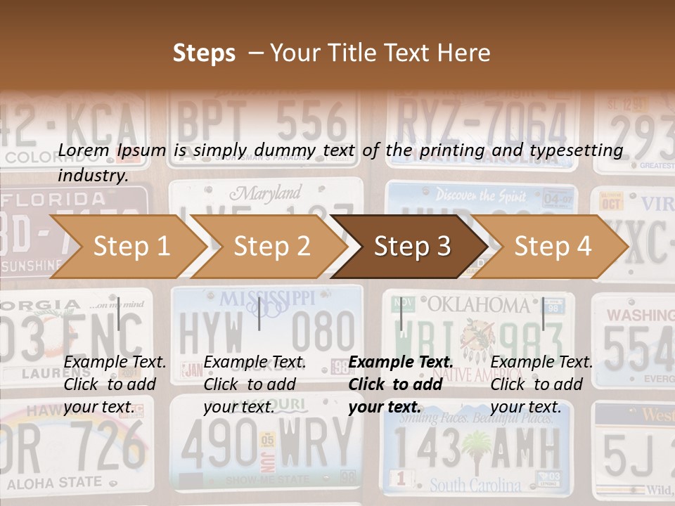 Colorado Transportation Headlight PowerPoint Template