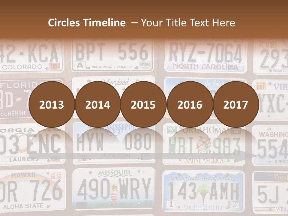 Colorado Transportation Headlight PowerPoint Template