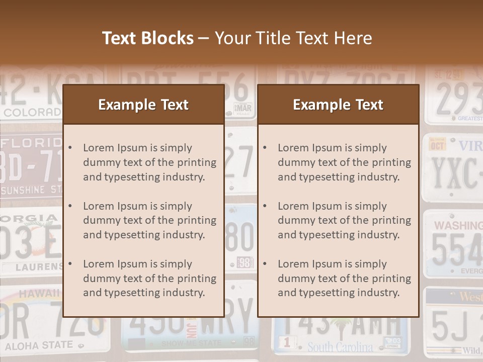 Colorado Transportation Headlight PowerPoint Template