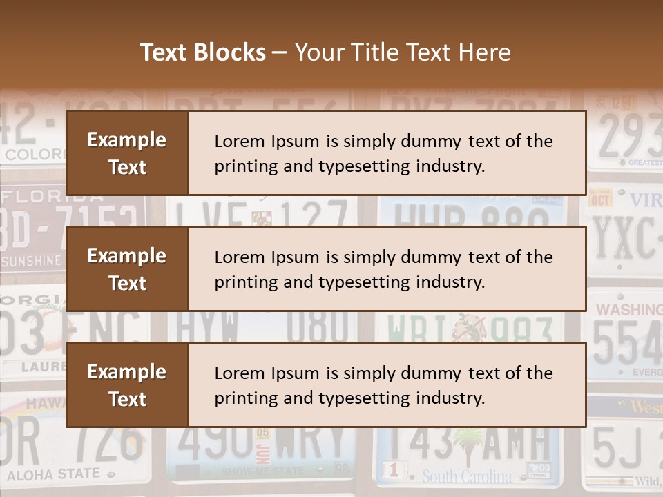 Colorado Transportation Headlight PowerPoint Template