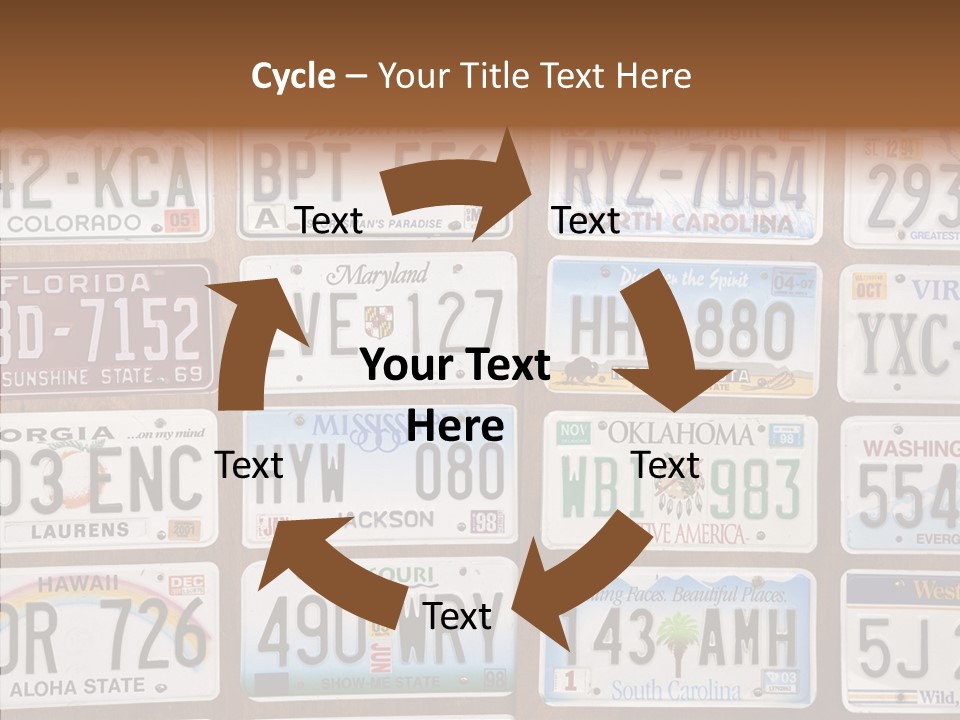Colorado Transportation Headlight PowerPoint Template