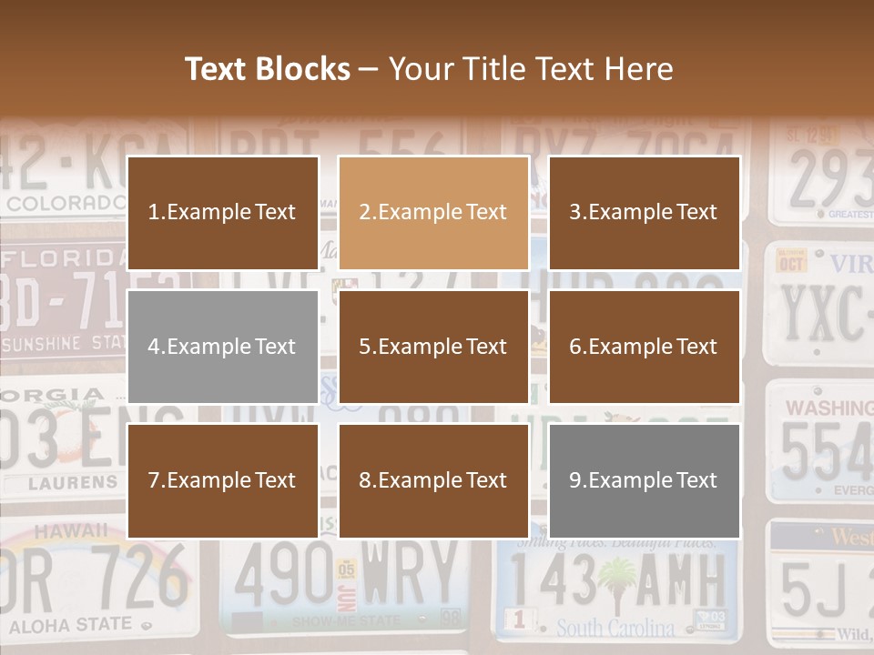 Colorado Transportation Headlight PowerPoint Template