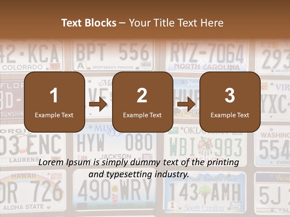 Colorado Transportation Headlight PowerPoint Template